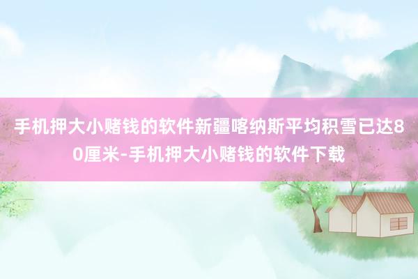手机押大小赌钱的软件新疆喀纳斯平均积雪已达80厘米-手机押大小赌钱的软件下载