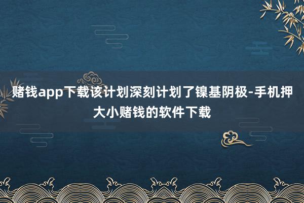 赌钱app下载该计划深刻计划了镍基阴极-手机押大小赌钱的软件下载