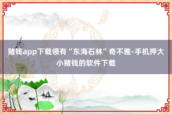 赌钱app下载领有“东海石林”奇不雅-手机押大小赌钱的软件下载