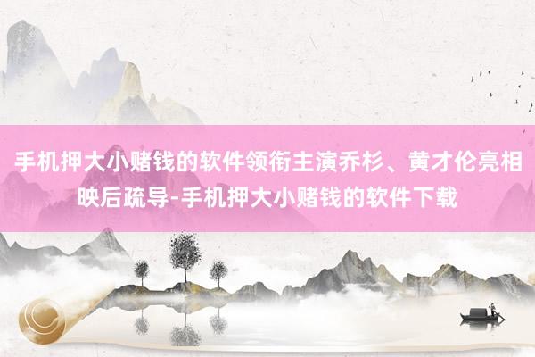 手机押大小赌钱的软件领衔主演乔杉、黄才伦亮相映后疏导-手机押大小赌钱的软件下载