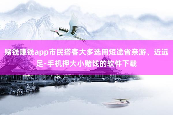 赌钱赚钱app市民搭客大多选用短途省亲游、近远足-手机押大小赌钱的软件下载