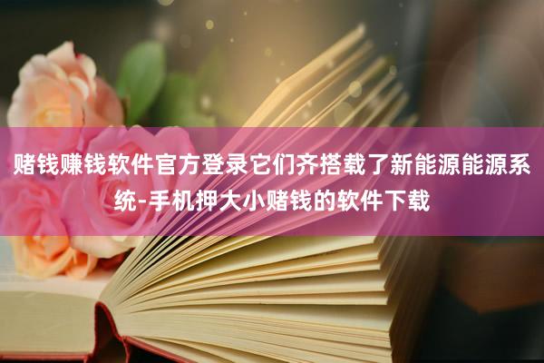 赌钱赚钱软件官方登录它们齐搭载了新能源能源系统-手机押大小赌钱的软件下载