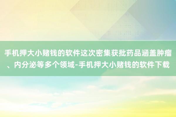 手机押大小赌钱的软件这次密集获批药品涵盖肿瘤、内分泌等多个领域-手机押大小赌钱的软件下载