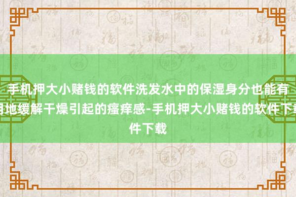 手机押大小赌钱的软件洗发水中的保湿身分也能有用地缓解干燥引起的瘙痒感-手机押大小赌钱的软件下载