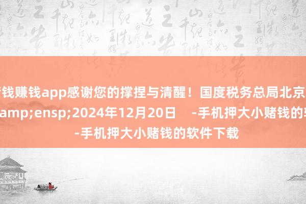 赌钱赚钱app感谢您的撑捏与清醒！国度税务总局北京市税务局&ensp;2024年12月20日    -手机押大小赌钱的软件下载
