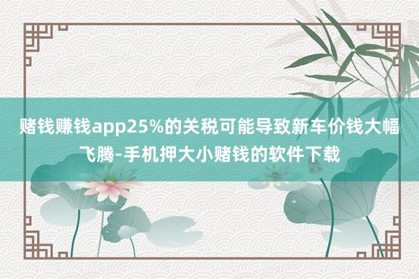 赌钱赚钱app25%的关税可能导致新车价钱大幅飞腾-手机押大小赌钱的软件下载