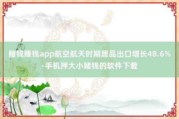 赌钱赚钱app航空航天时期居品出口增长48.6%-手机押大小赌钱的软件下载