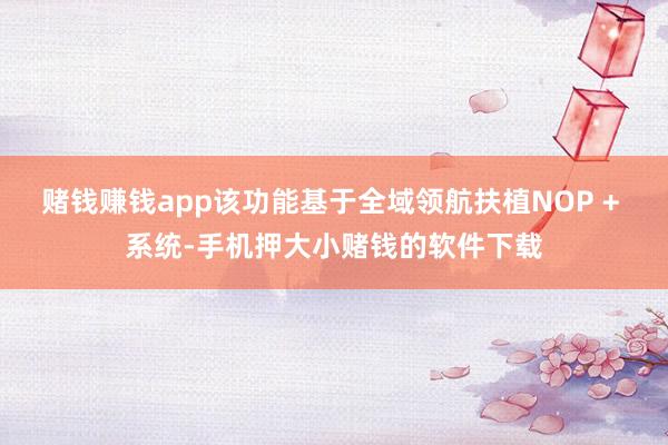 赌钱赚钱app该功能基于全域领航扶植NOP + 系统-手机押大小赌钱的软件下载