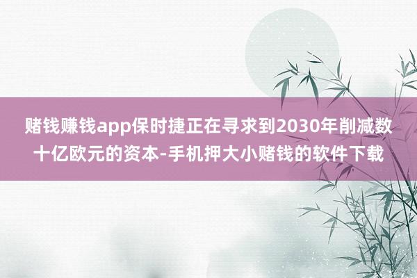 赌钱赚钱app保时捷正在寻求到2030年削减数十亿欧元的资本-手机押大小赌钱的软件下载