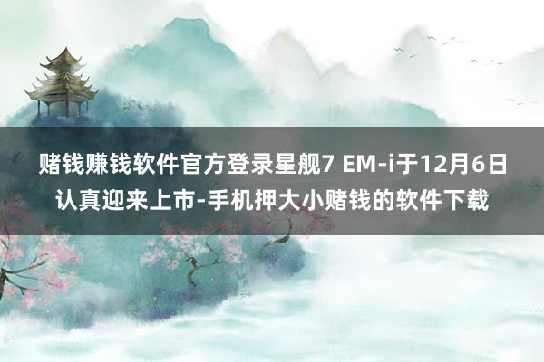 赌钱赚钱软件官方登录星舰7 EM-i于12月6日认真迎来上市-手机押大小赌钱的软件下载