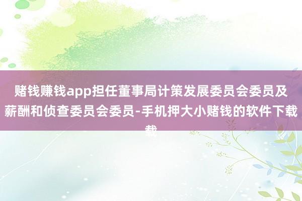 赌钱赚钱app担任董事局计策发展委员会委员及薪酬和侦查委员会委员-手机押大小赌钱的软件下载