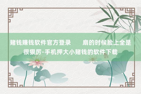 赌钱赚钱软件官方登录       扇的时候脸上全是很狠厉-手机押大小赌钱的软件下载