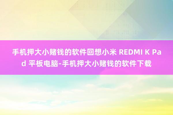 手机押大小赌钱的软件回想小米 REDMI K Pad 平板电脑-手机押大小赌钱的软件下载