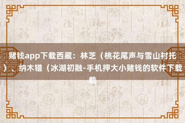 赌钱app下载西藏:林芝(桃花尾声与雪山衬托)、纳木错(冰湖初融-手机押大小赌钱的软件下载