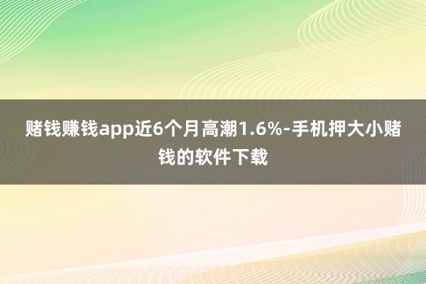 赌钱赚钱app近6个月高潮1.6%-手机押大小赌钱的软件下载