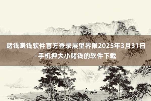 赌钱赚钱软件官方登录展望界限2025年3月31日-手机押大小赌钱的软件下载