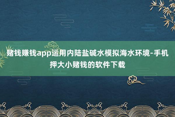 赌钱赚钱app运用内陆盐碱水模拟海水环境-手机押大小赌钱的软件下载