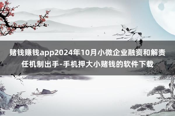 赌钱赚钱app2024年10月小微企业融资和解责任机制出手-手机押大小赌钱的软件下载