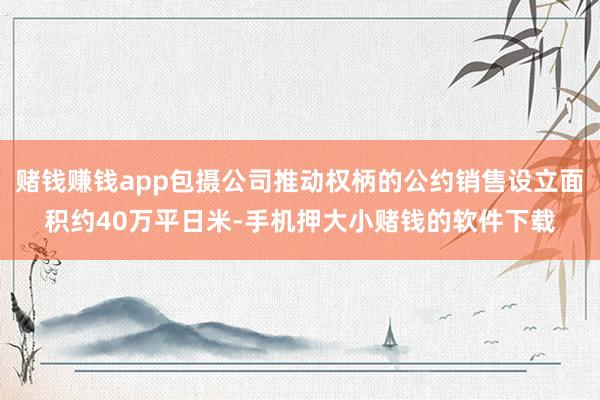 赌钱赚钱app包摄公司推动权柄的公约销售设立面积约40万平日米-手机押大小赌钱的软件下载