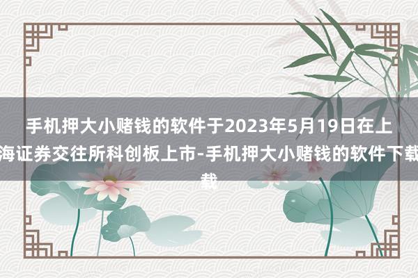 手机押大小赌钱的软件于2023年5月19日在上海证券交往所科创板上市-手机押大小赌钱的软件下载