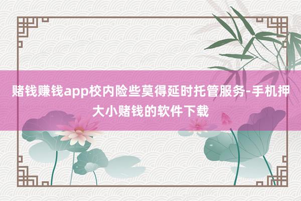 赌钱赚钱app校内险些莫得延时托管服务-手机押大小赌钱的软件下载