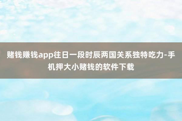 赌钱赚钱app往日一段时辰两国关系独特吃力-手机押大小赌钱的软件下载