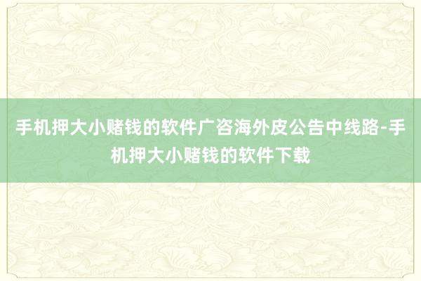 手机押大小赌钱的软件广咨海外皮公告中线路-手机押大小赌钱的软件下载